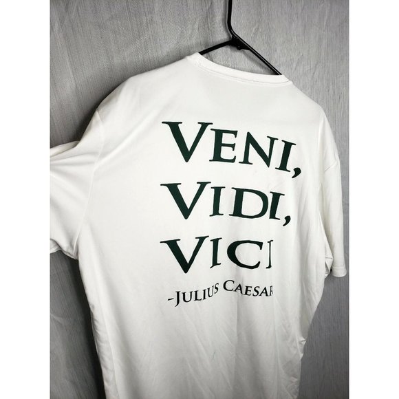Veni Vidi Vici Dolphins Julius Caesar 2XL Sports Tek Shirt White - Picture 3 of 6